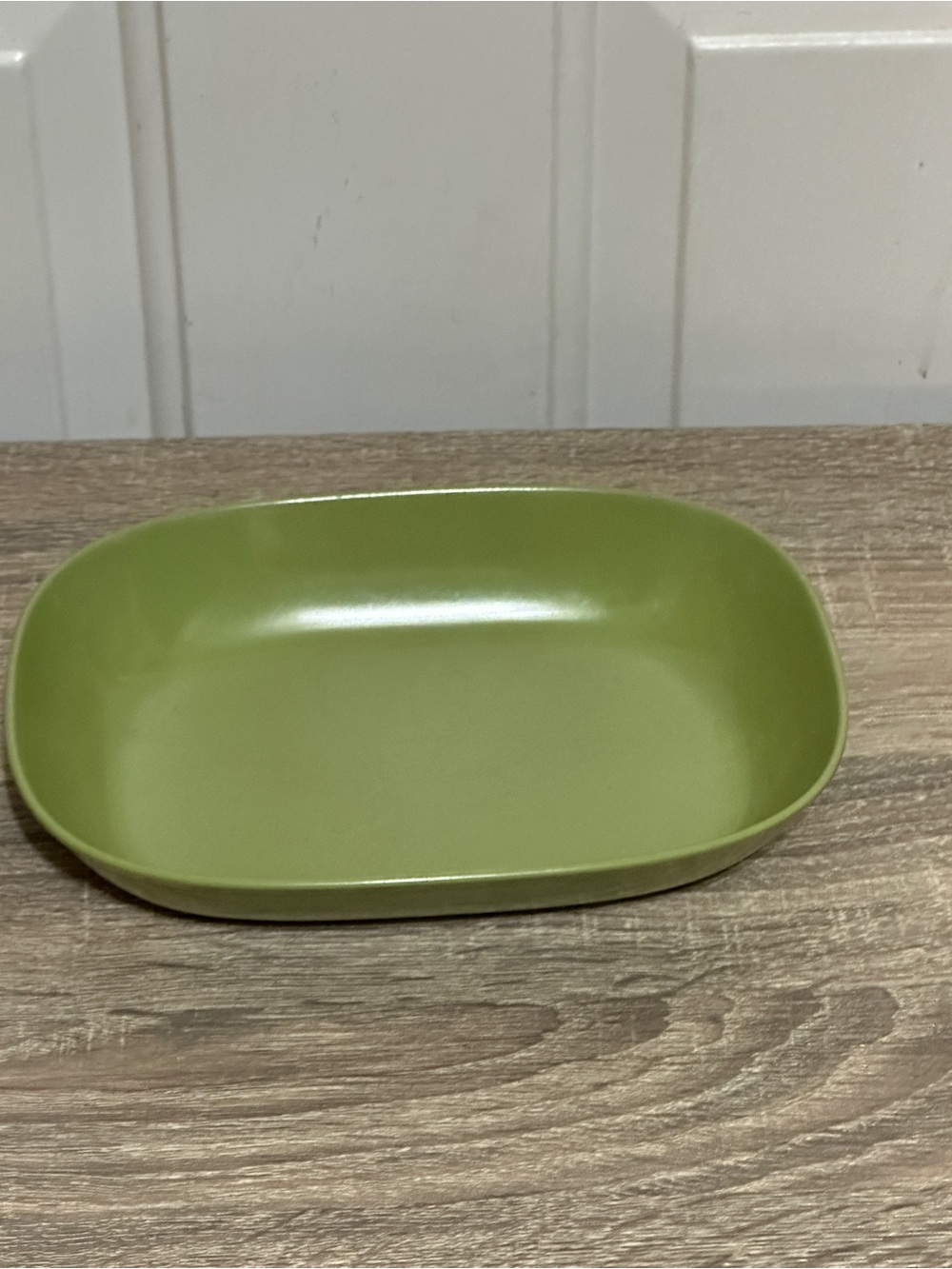 Texas Ware Melamine Bowl Avacado Rectangular 8.5” Serving 117 PMC Green